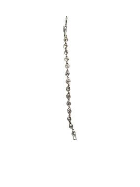 Avon Silver-Tone Clear Crystal Tennis Bracelet
